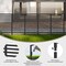 Black Metal Outdoor Privacy Screen – 12-Panel Adjustable Garden Fence with 6 Stakes, Weather-Resistant Patio Divider for Yard, AC Units, and Pool Areas